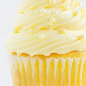 A close up of the top of a cupcake