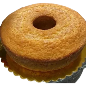 A cake that is on top of a yellow plate.