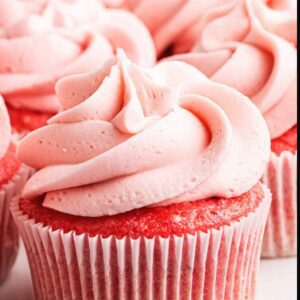 Moist Strawberry Cupcakes
