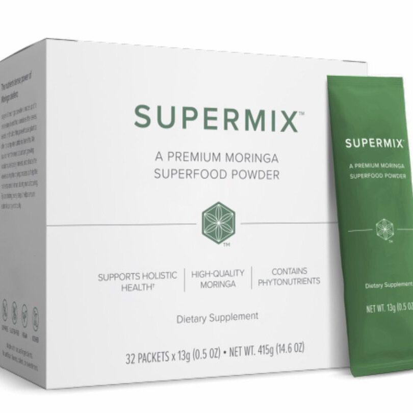 A box of supermix is shown with the package.